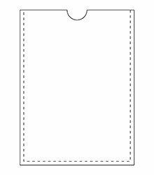 Карман под формат А4 вертикальный прозрачный скотч 10 штук в упаковке