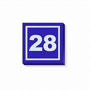 Ультратонкая световая табличка на дом с номером дома 32х32 см